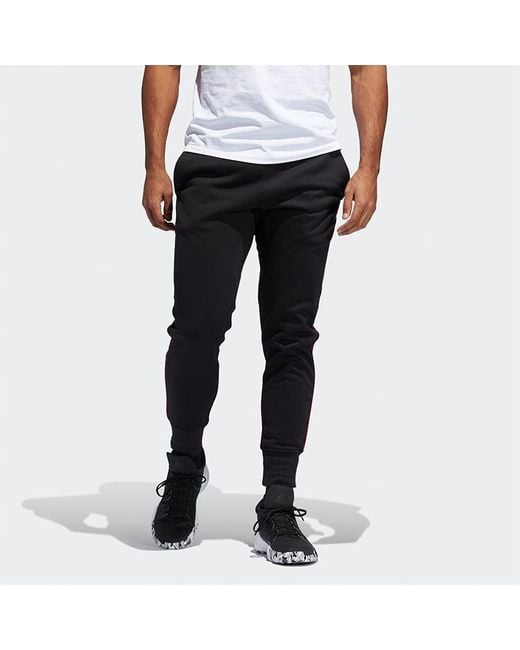 Adidas Black Cny Spt Pant Basketball Sports Training Bundle Feet Long Pants for men