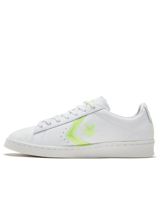 Converse White Pro Leather Low 'Hi-Vis Collection for men