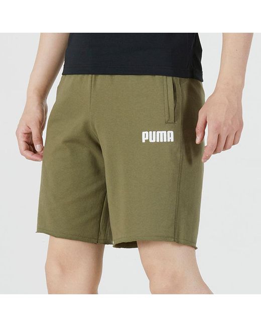 PUMA Green Sports Wear Shorts for men