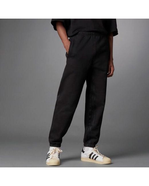 Adidas Black Originals Version Series Solid Color Casual Sports Long Pants for men