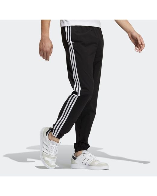 Adidas Black Neo M Ce 3S Wv Tp Side Stripe Casual Sports Bundle Feet Long Pants for men