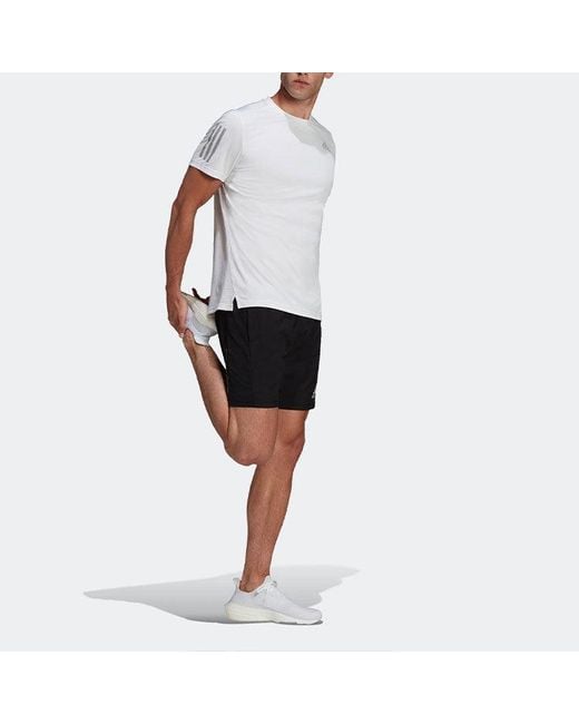Adidas White Own The Run T Shirt for men