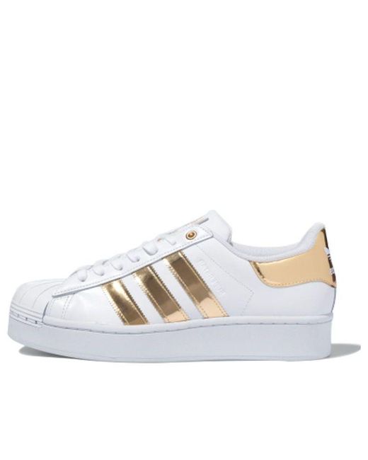 Adidas White (Wmns) Superstar Bold Metallic'
