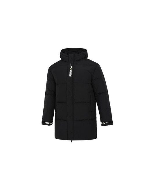PUMA Black Windproof Down Warm Jacket for men