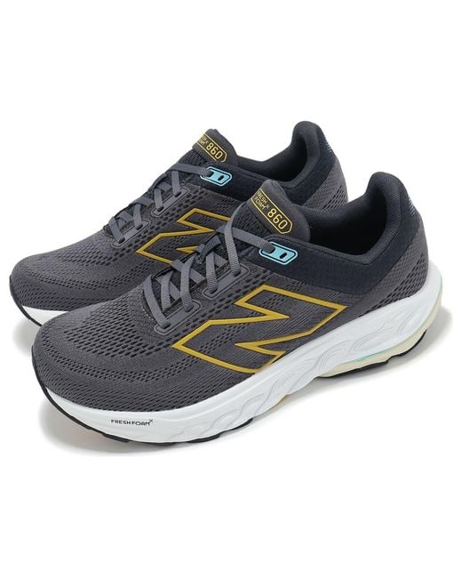 New Balance Blue Fresh Foam X 860V14 'Magnet Ginger Lemon Jade' for men