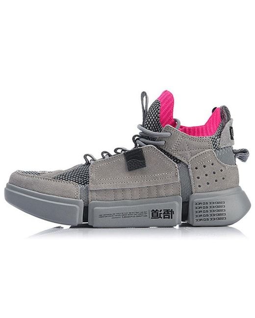 Li-ning Gray Ace Running Shoes for men