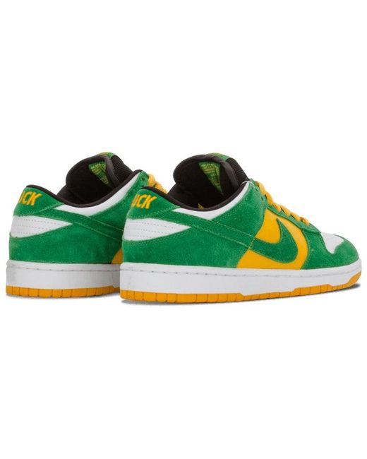 Nike Green Sb Dunk Low Pro 'Buck' for men
