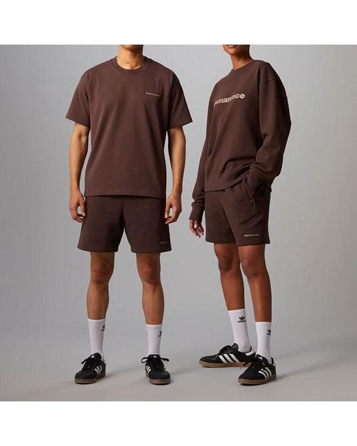 Adidas Originals X Pharrell Williams Crossover Casual Breathable Solid Color Sports Shorts Brown for men