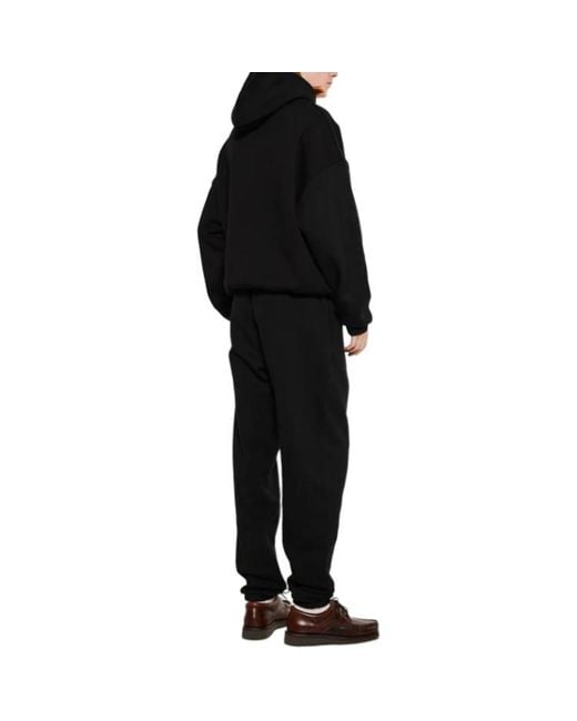 Fear Of God Black Curved Logo Sweatpants 130Bt242028F for men