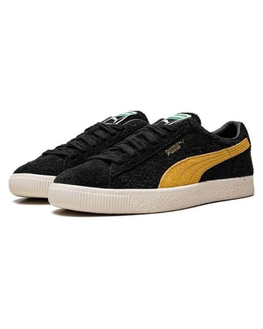 PUMA Black Suede Vintage Hairy Suede Frosted Ivory' for men