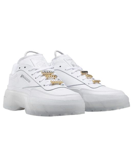 Reebok White (Wmns) Cardi B X Club C 'Triple'