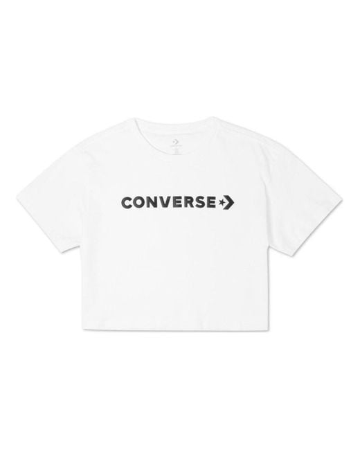 Converse White (Wmns) Puff Wordmark T-Shirt