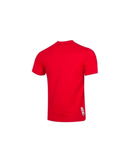 Adidas Red Cny Large Logo Round Neck Pullover Basketball Sports Short Sleeve T-Shirt for men