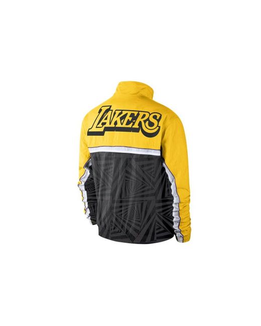 Nike Yellow Lakers City Edition Sports Jacket for men