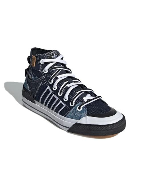 Adidas Blue Nizza Hi Dl for men
