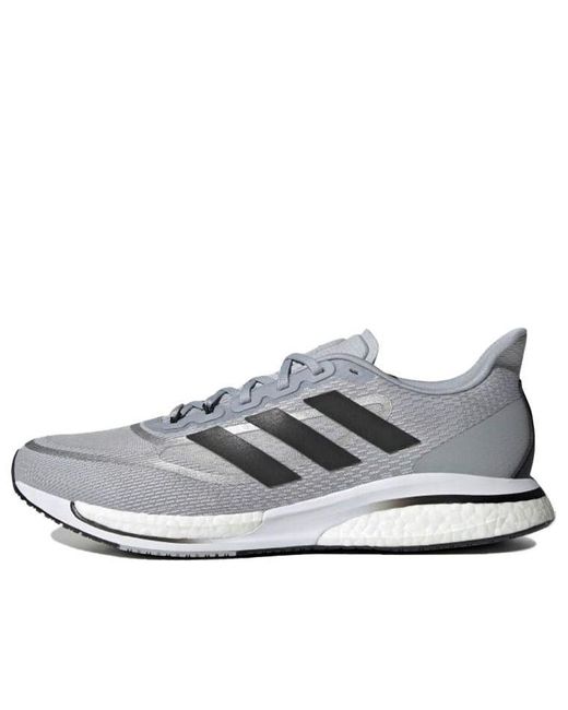 Adidas White Supernova+ Shoes 'Halo' for men