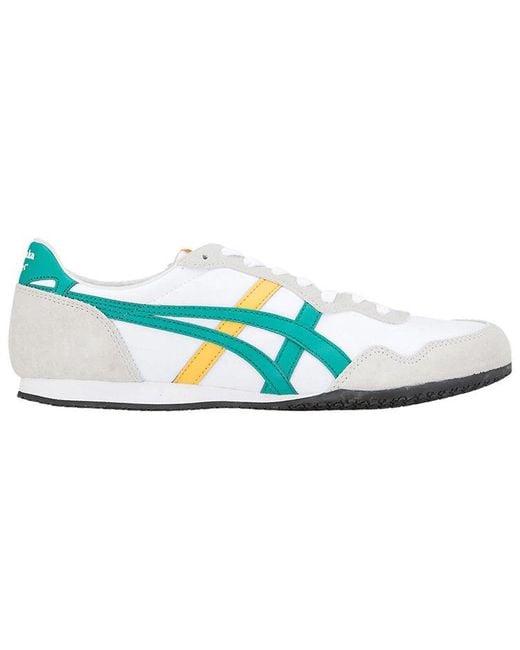 Onitsuka Tiger Blue Serrano Running Shoes White for men