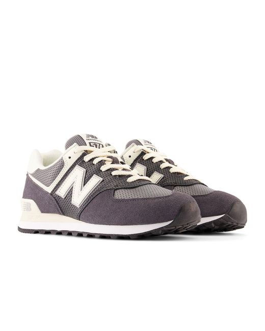 New Balance White 574 for men