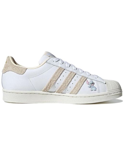 adidas Disney X Superstar 'Stitch' in White for Men | Lyst UK