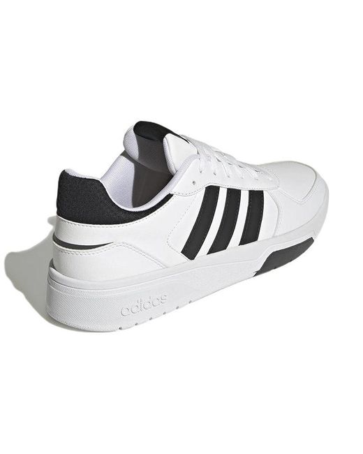 Adidas White Courtbeat Court Lifestyle Shoes 'Core' for men
