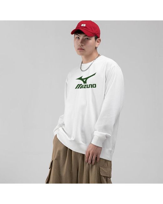 Mizuno Green Casual Long Sleeve T-Shirt for men