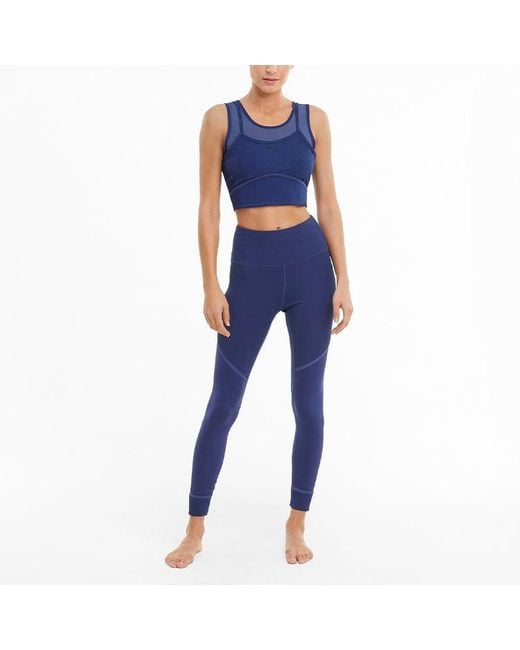 PUMA Blue (Wmns) Studio Layered Crop Top