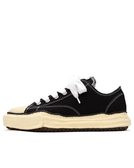Maison Mihara Yasuhiro Black Peterson Vl Og Sole Canvas Low-Top Sneaker for men