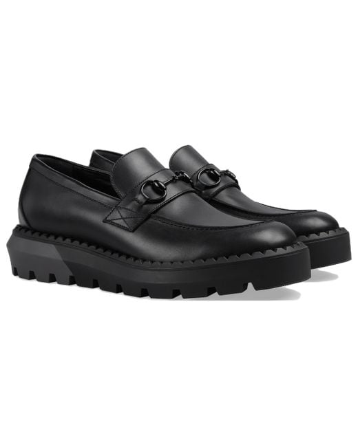 Gucci Black Horsebit Loafers 'All' for men
