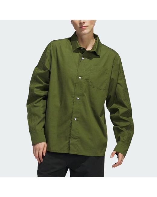 Adidas Green Originals Shmoofoil Button Up Asia Sizing for men