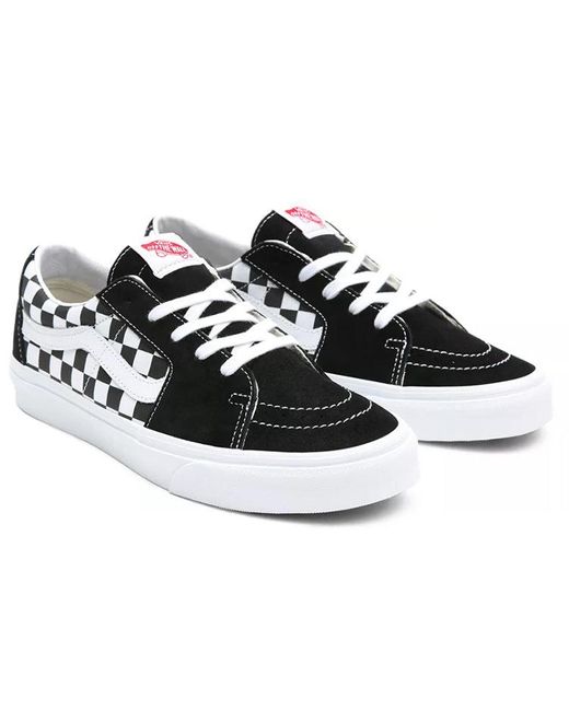 Vans Black Sk8-Low 'Checkerboard for men