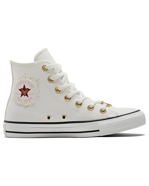 Converse White (Wmns) Chuck Taylor All Star High 'Valentine's Day 2023