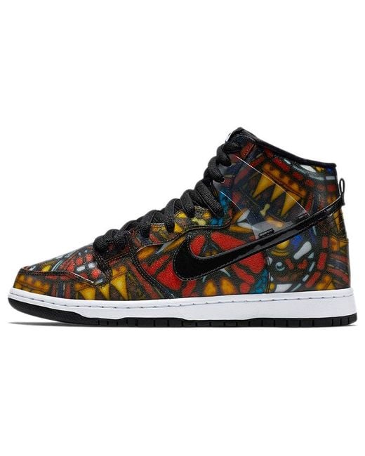 Nike Black X Concepts Sb Dunk High 'Stained Glass' for men