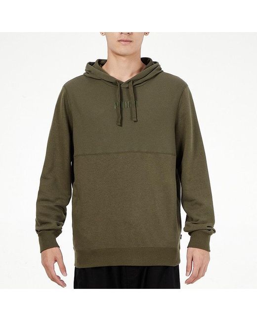 PUMA Green Solid Color Sports Knit Drawstring for men