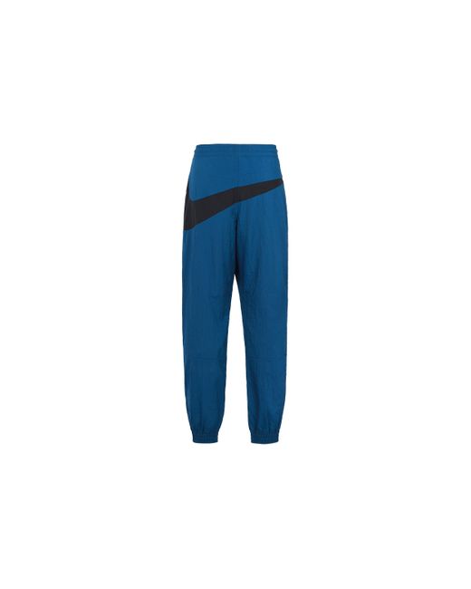 Nike Blue Sportswear Nsw Swoosh Woven Pant Zipper Pocket Bundle Feet Sports Pants for men