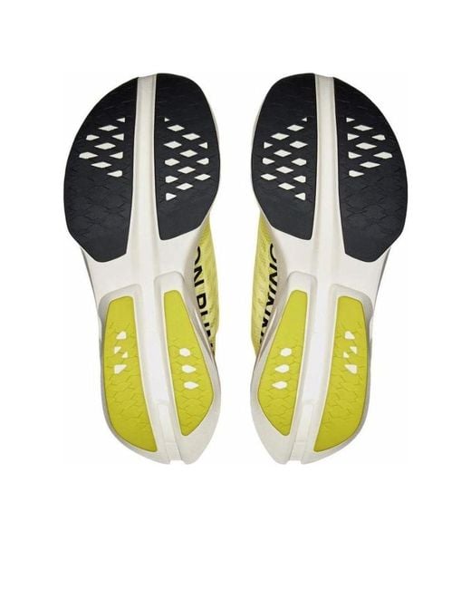 On Shoes Yellow Cloudboom Strike 'Limelight Wolf' for men