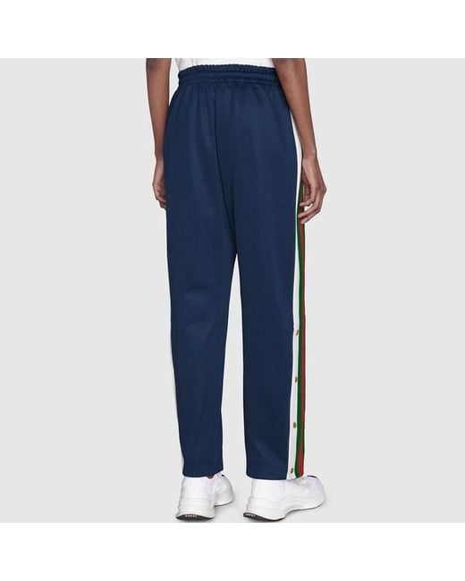 Gucci Blue (Wmns) Knitted Sweatpants With Logo