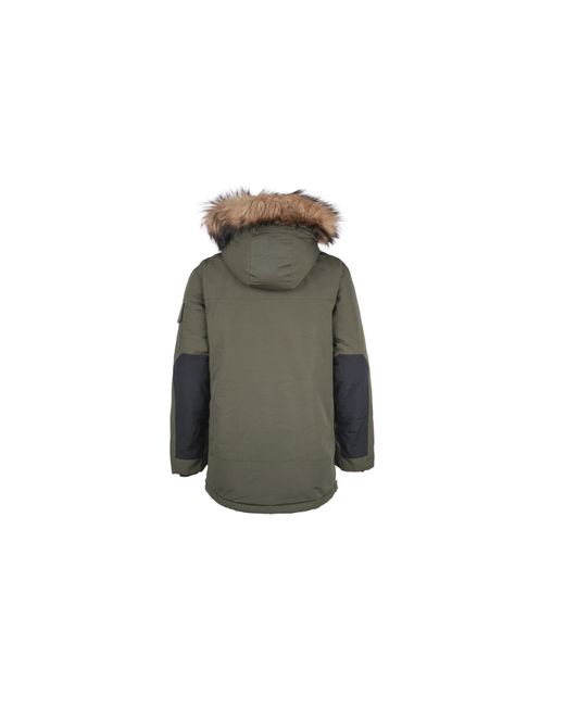 New Balance Green Warm Long Down Jacket 'Military' for men