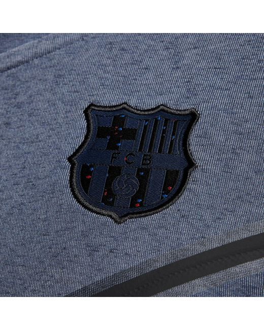 Nike Blue F.C. Barcelona Tech Fleece Windrunner Jacket for men