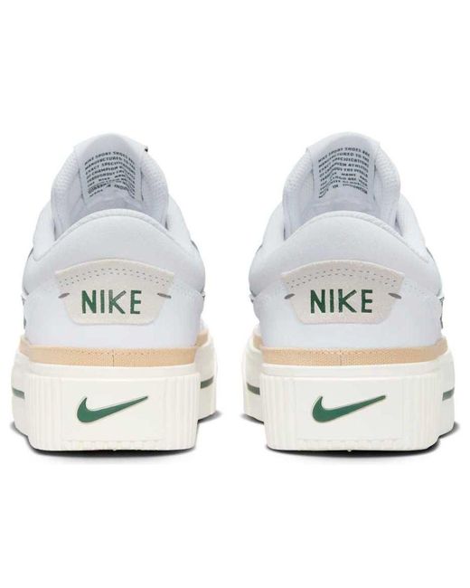 Nike White (Wmns) Court Legacy Lift Sail Fir'