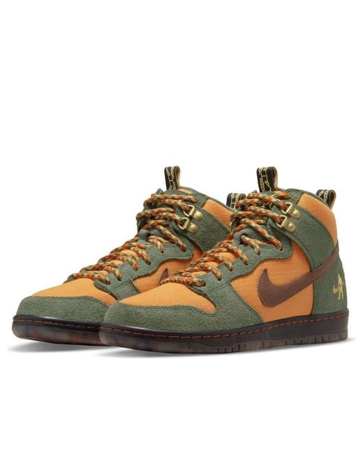 Nike Brown X Pass~Port Sb Dunk High 'Workboot' for men