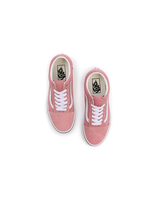 Vans Pink Old Skool Skate Shoes for men