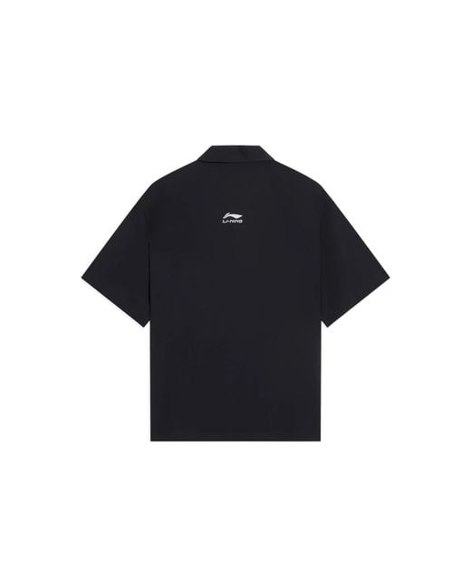 Li-ning Black Endless Summer Festival Graphic Shirt for men