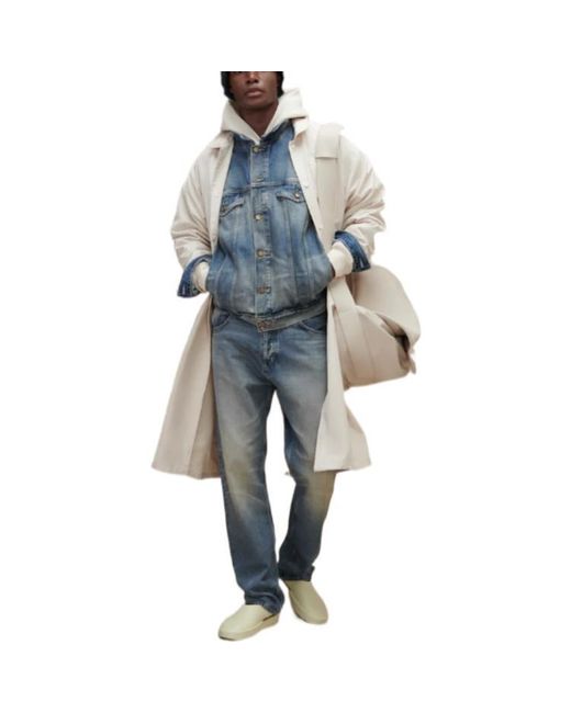 Fear Of God Blue Fw22 Denim Trucker Jacket for men