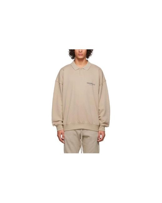 Fear Of God Natural Fw21 French Terry Polo Shirt 'Tan' for men