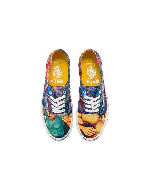 Vans Blue Moca X Authentic 'Judy Baca: Triumph Of The Hearts' for men