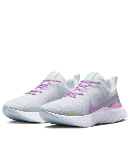 Nike White (Wmns) React Infinity Run Flyknit 3 Rush Fuchsia'