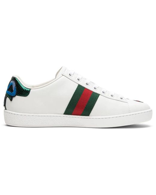 Gucci Blue (Wmns) Ace Embroidered 'Floral'