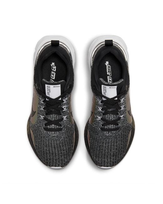 Nike Black (Wmns) React Infinity Run Flyknit 3 Premium Zebra Iridescent'