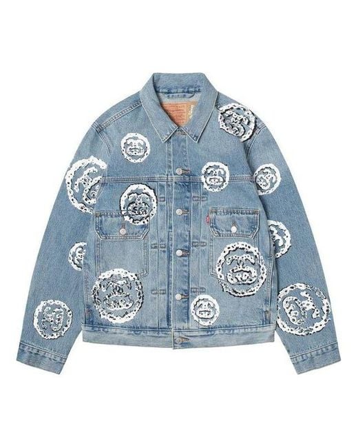 Stussy Blue X Denim Tears Type 2 Jacket 'Light' for men