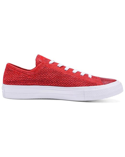 skepsis vinden er stærk rulle Converse Nike X Chuck Taylor All Star Flyknit Low 'casino Team Red' for Men  | Lyst